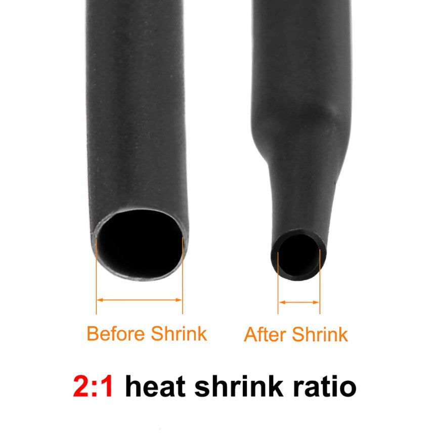 2:1 Black - Heat Shrink Tubing