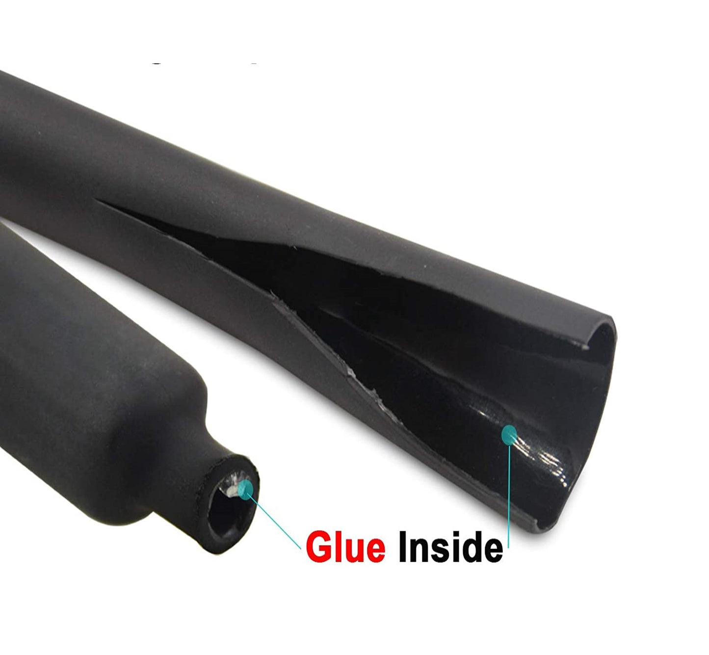 BLACK 4:1 Heat Shrink Tubing - Adhesive Lined