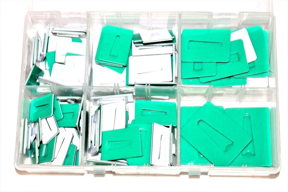 box with adhesive steel cable clips