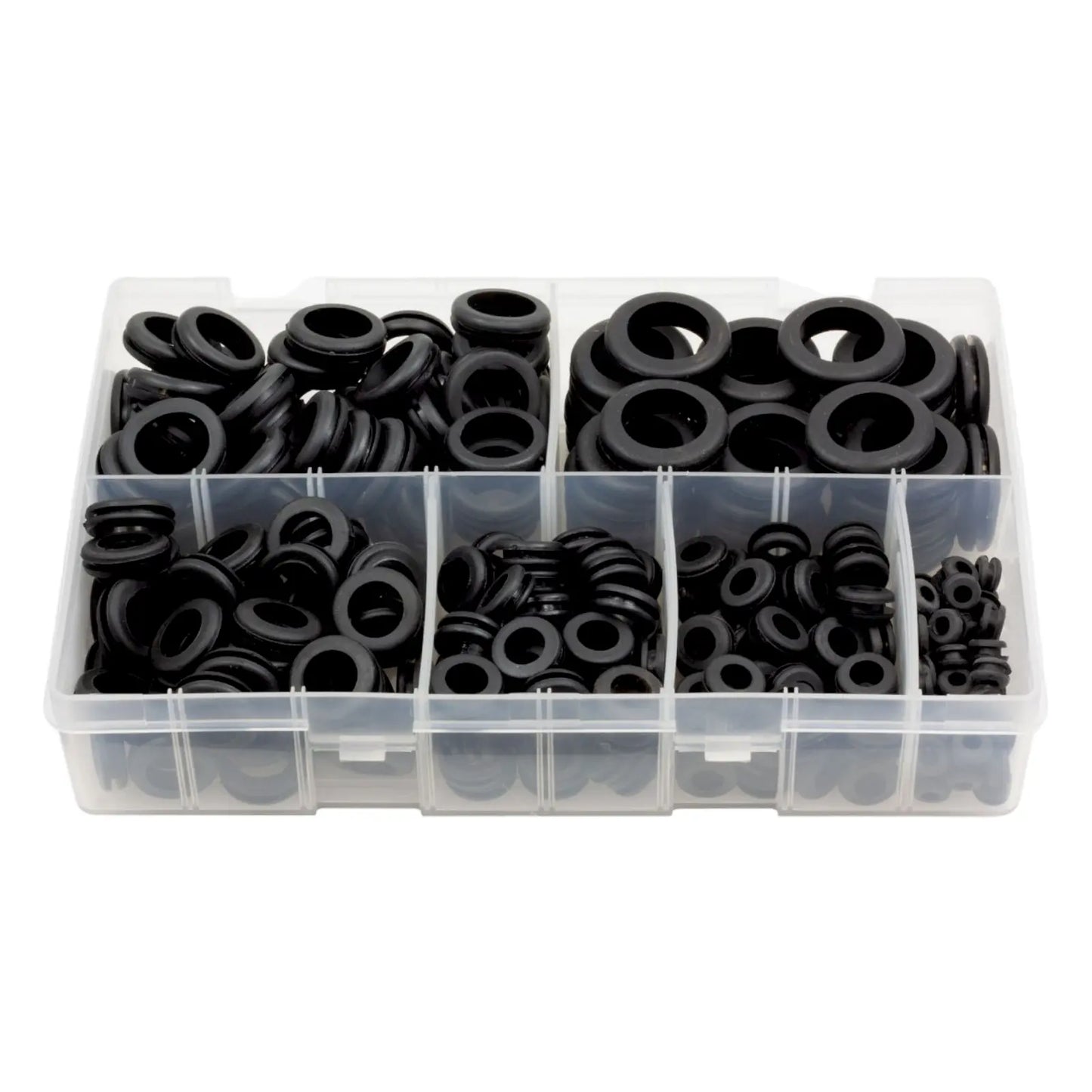 box with various sizes of open grommets - quantity of 280