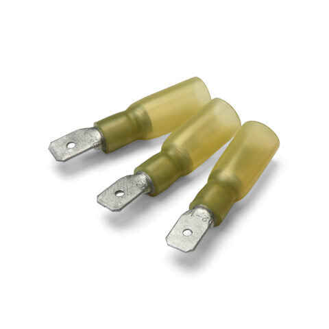 Yellow Heatshrink Male Push-On Terminal