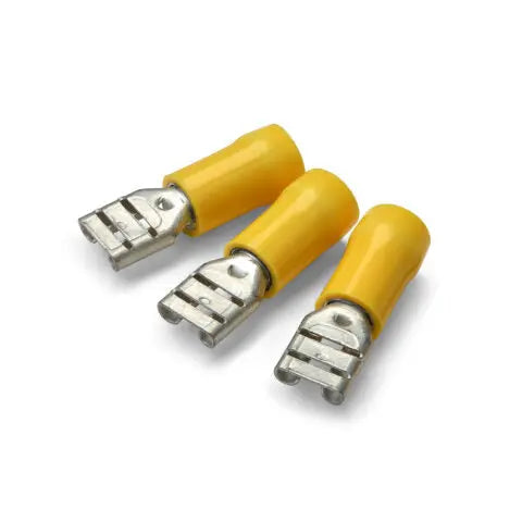 Yellow Female Spade Terminals - Part-Insulated Heat Shrink Company