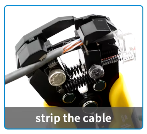 Strip & Crimp Tool for Automotive Cable