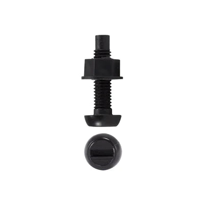 Black number plate bolts