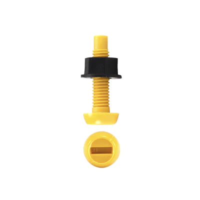 Yellow number plate bolts