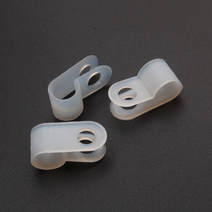 Assorted Nylon P-Clips - White/Natural (200)