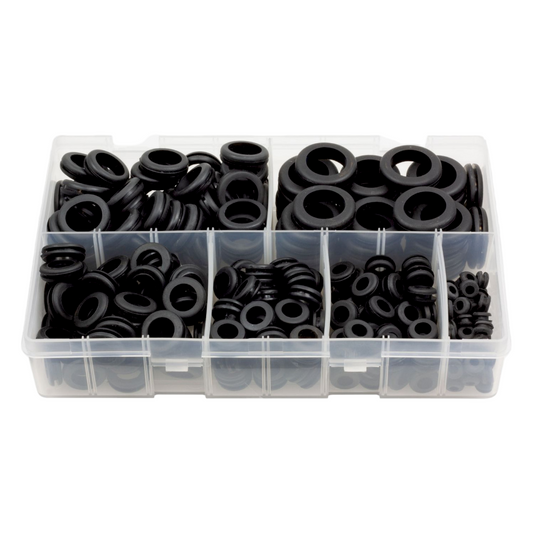 box with various sizes of open grommets - quantity of 280