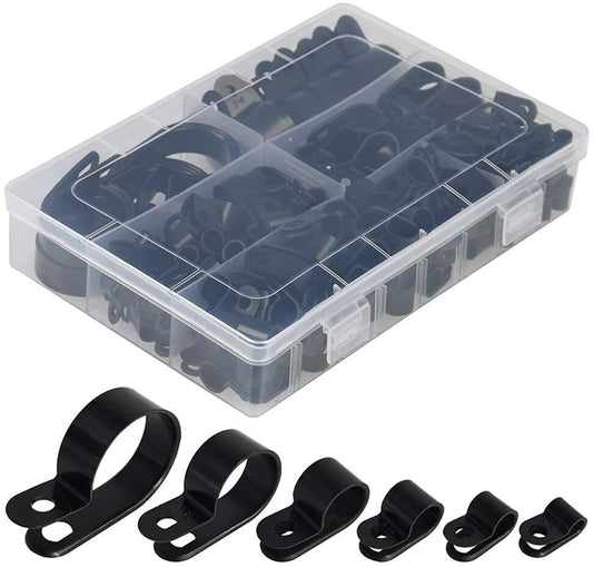 box with various sizes of p clips