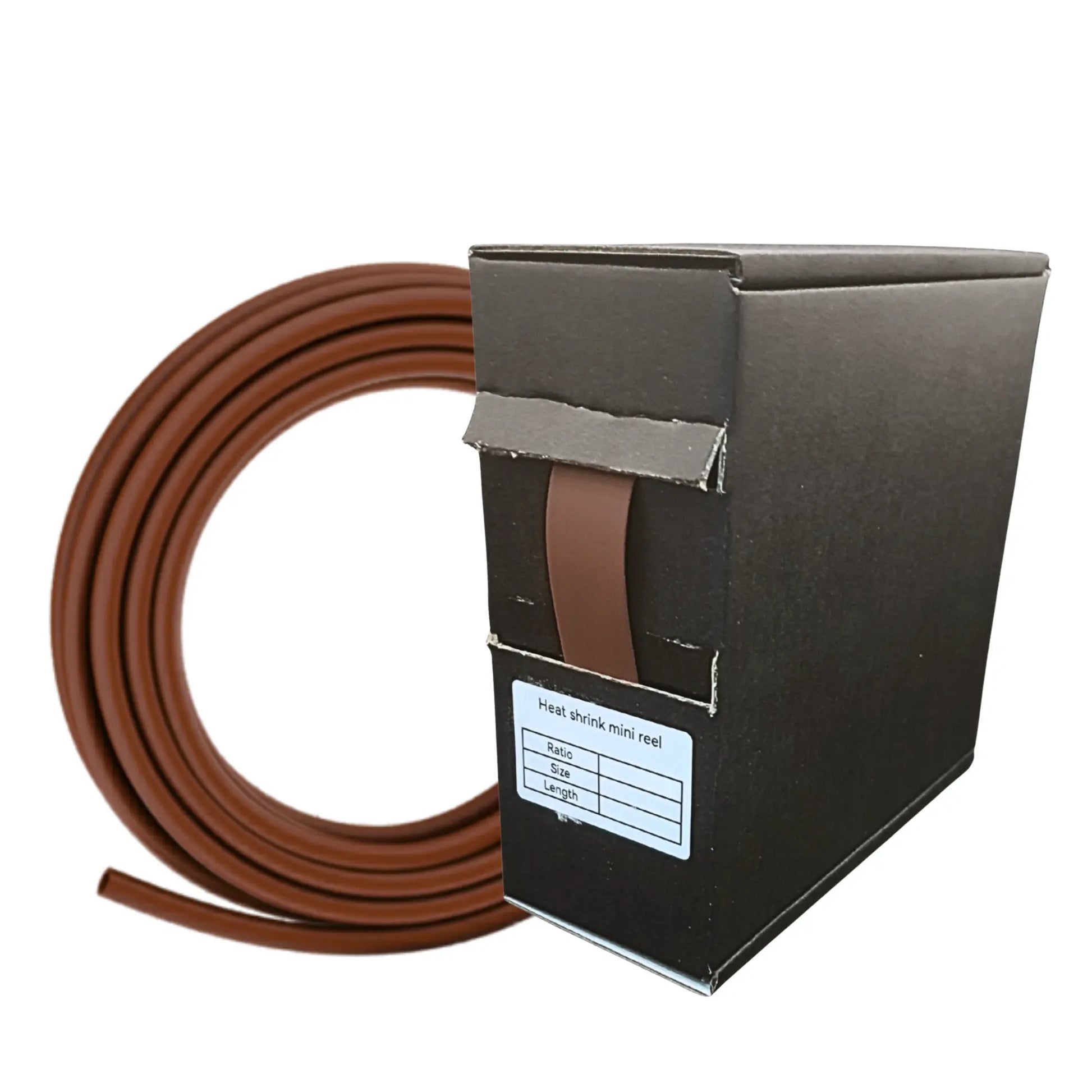 Brown heat shrink tubing with box