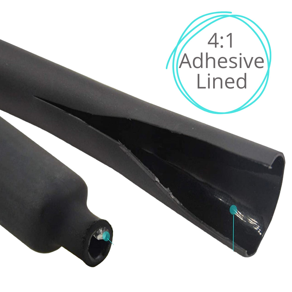 4:1 Heat Shrink Tubing - Adhesive Lined - 50m ROLLS