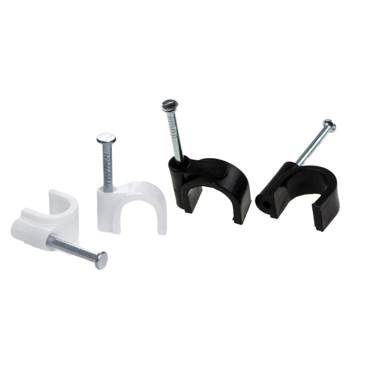 Round cable clips