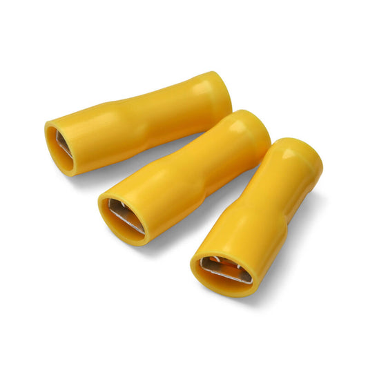 Yellow Female Spade Terminals - Insulated