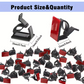 50 Adjustable adhesive cable clips