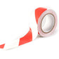 50mm x 33m Adhesive Hazard Warning Tape - Red/White