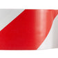 50mm x 33m Adhesive Hazard Warning Tape - Red/White