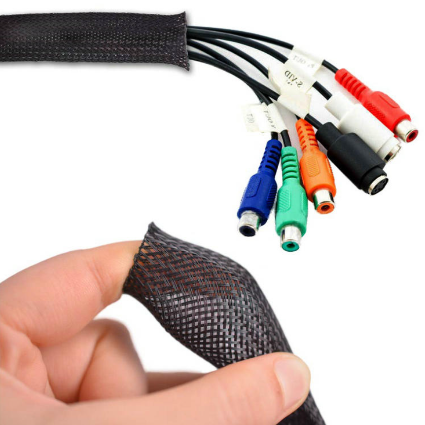 Black Expandable Braided Sleeving