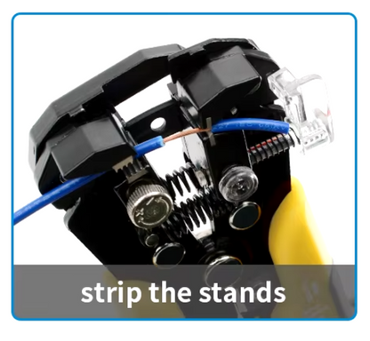 Strip & Crimp Tool for Automotive Cable