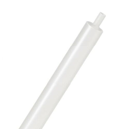 White cylindrical object with a smaller white cap on a white background