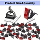 50 Adjustable adhesive cable clips